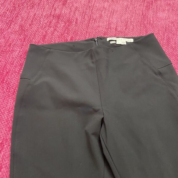 Veronica Beard Back Zip Scuba Pants Ankle Length Black Size 6 - Picture 3 of 13